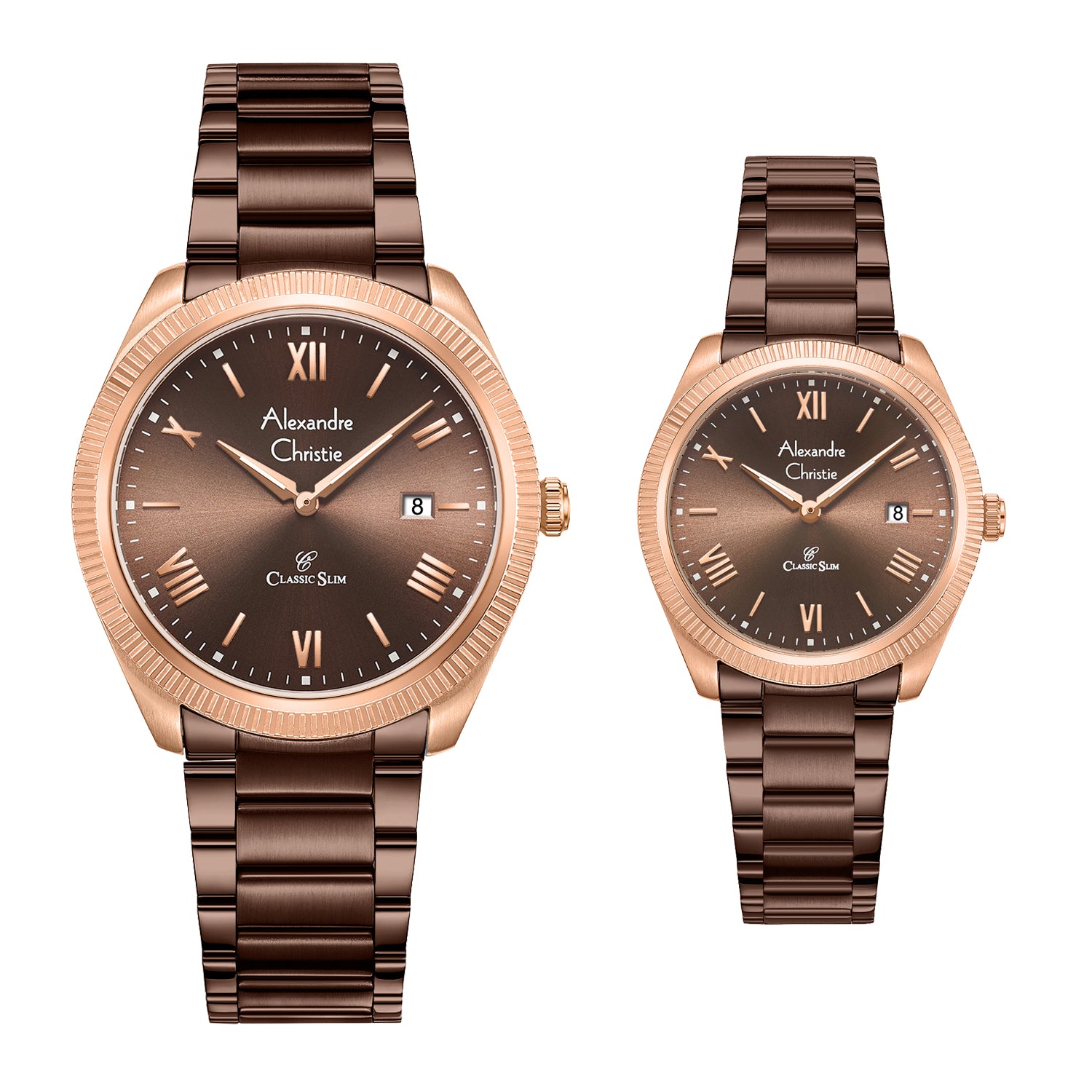 8712MDLDROBO Couple's Classic Quartz Watch 32+39mm