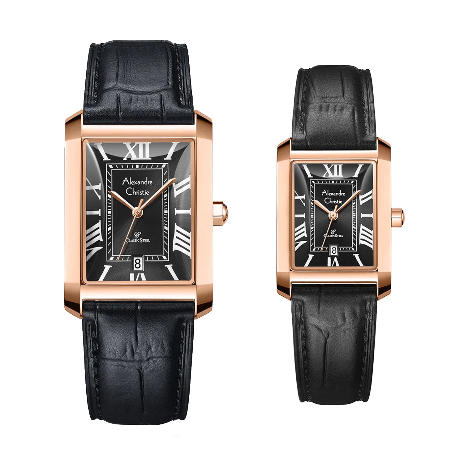 8714MDLDRGBA Couple's Classic Quartz Watch 23+28mm