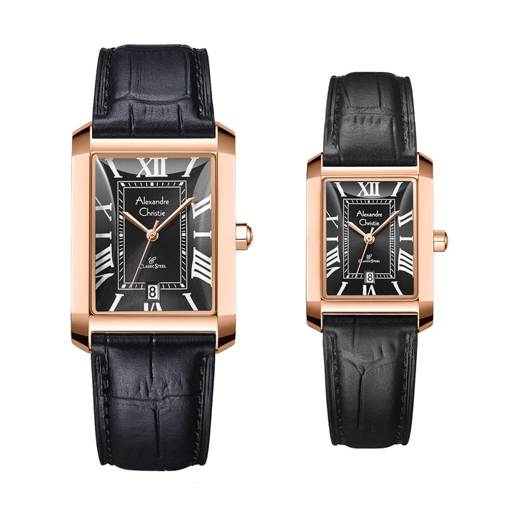 8714MDLDRGBA Couple's Classic Quartz Watch 23+28mm