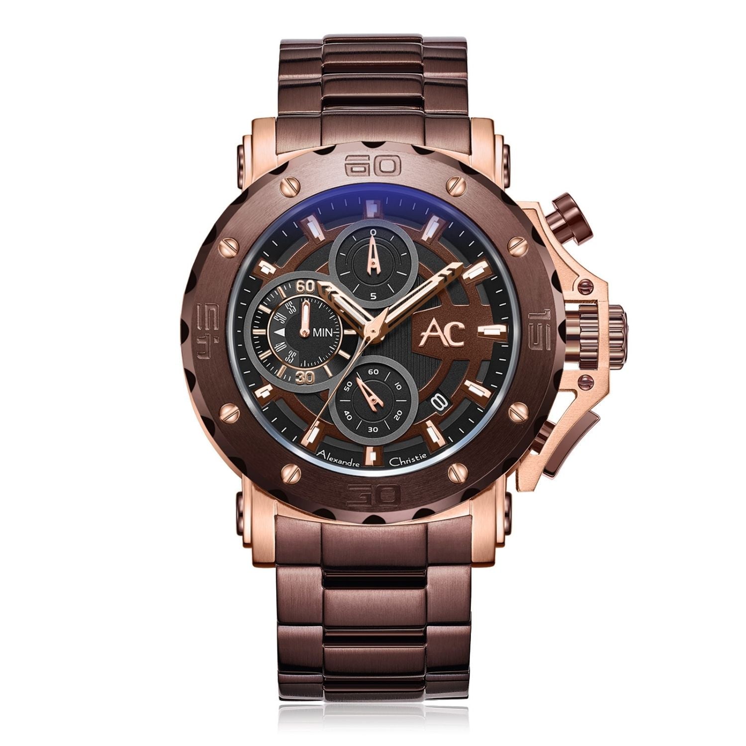 9205MCBROBO Men's Chronograph Quartz Watch 47mm