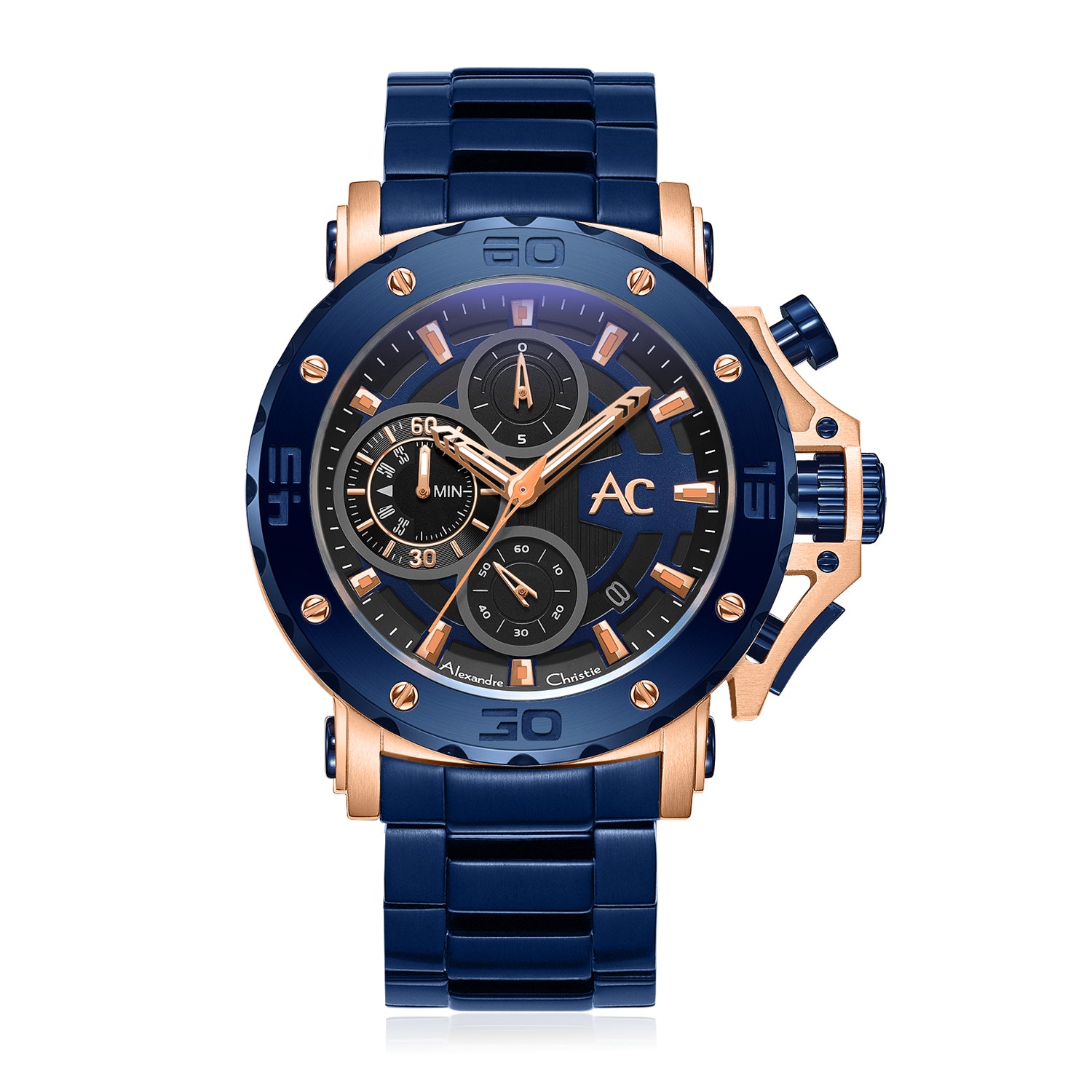 9205MCBURBU Men's Chronograph Quartz Watch 47mm