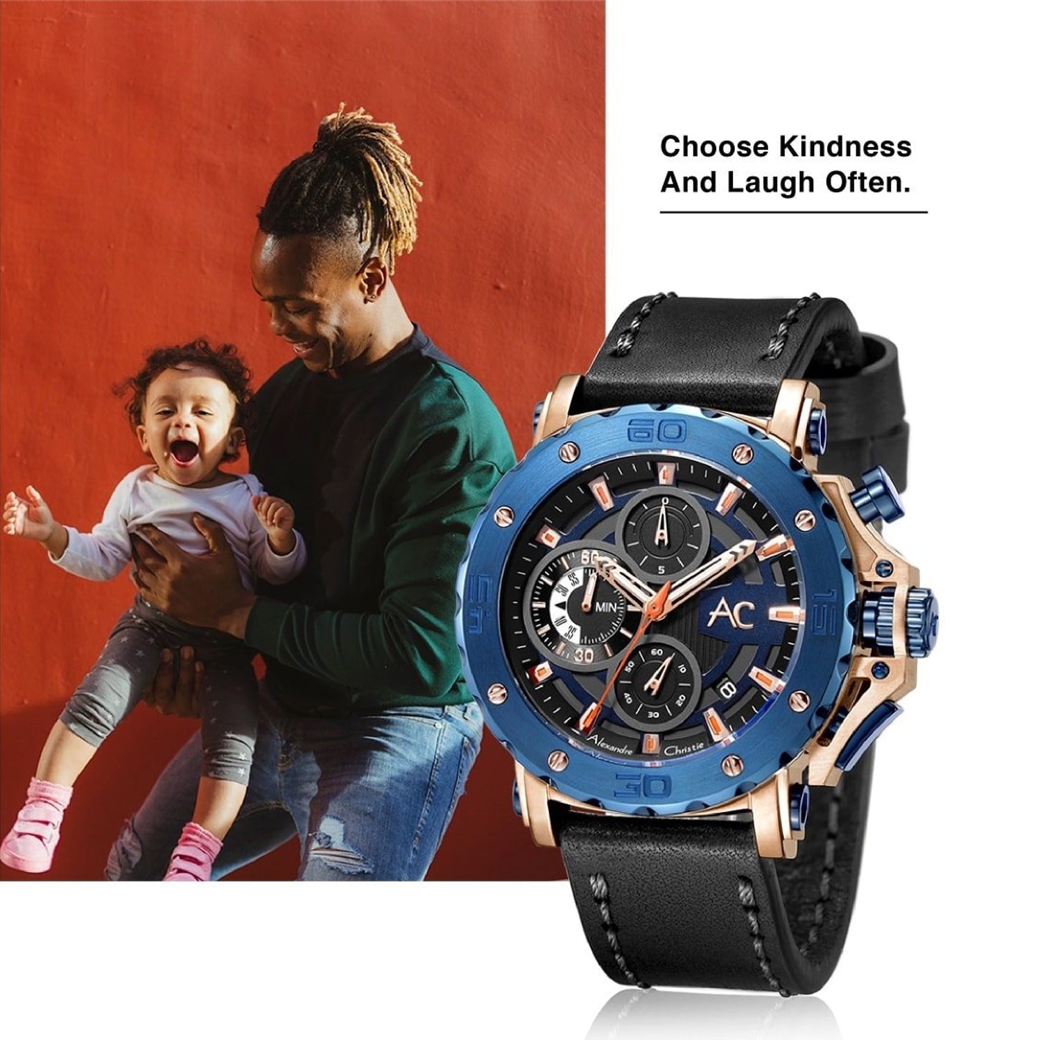 9205MCLURBU Men's Chronograph Quartz Watch 47mm