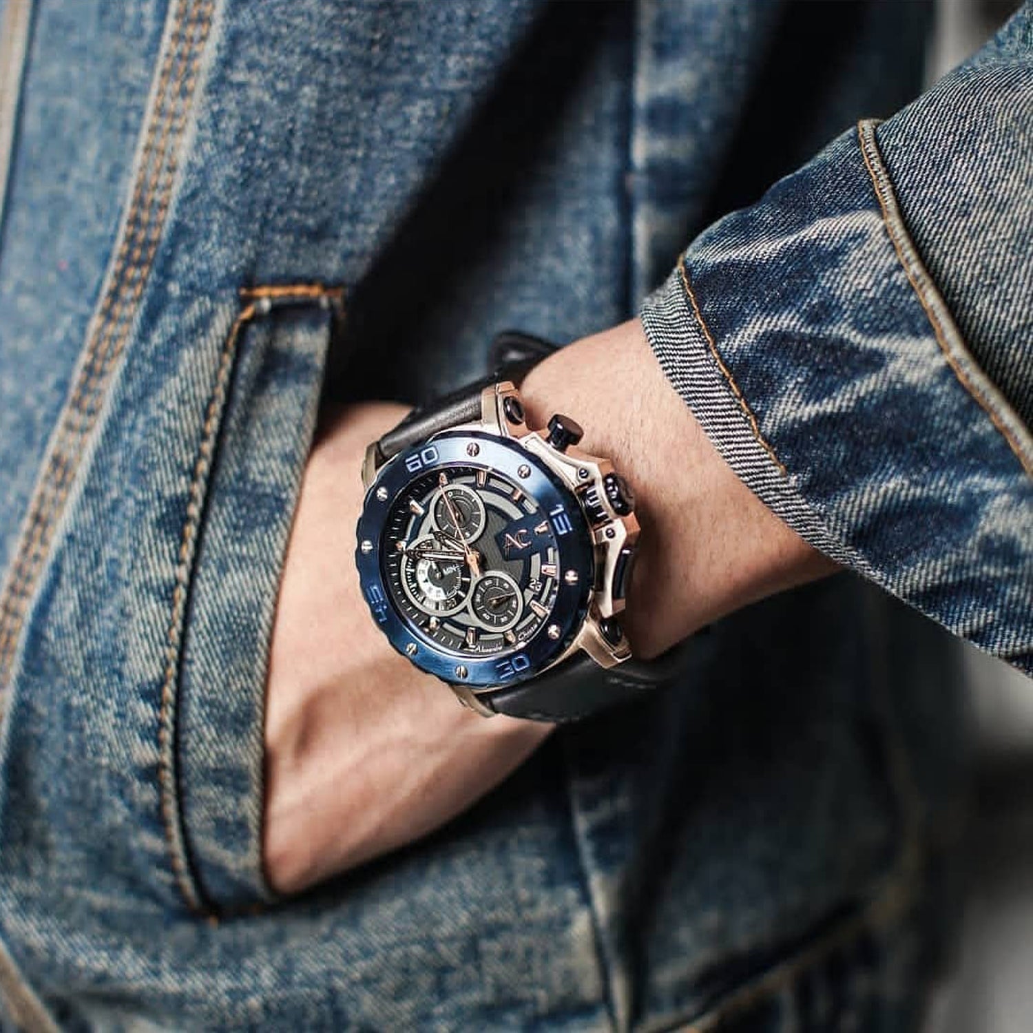 9205MCLURBU Men's Chronograph Quartz Watch 47mm