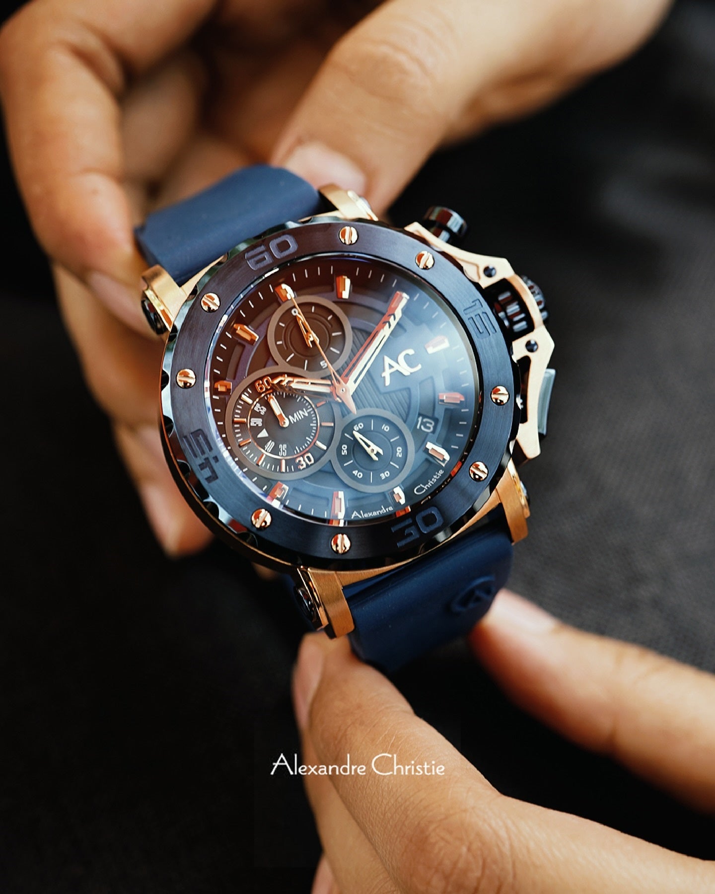 9205MCRURBU Men's Chronograph Quartz Watch 47mm