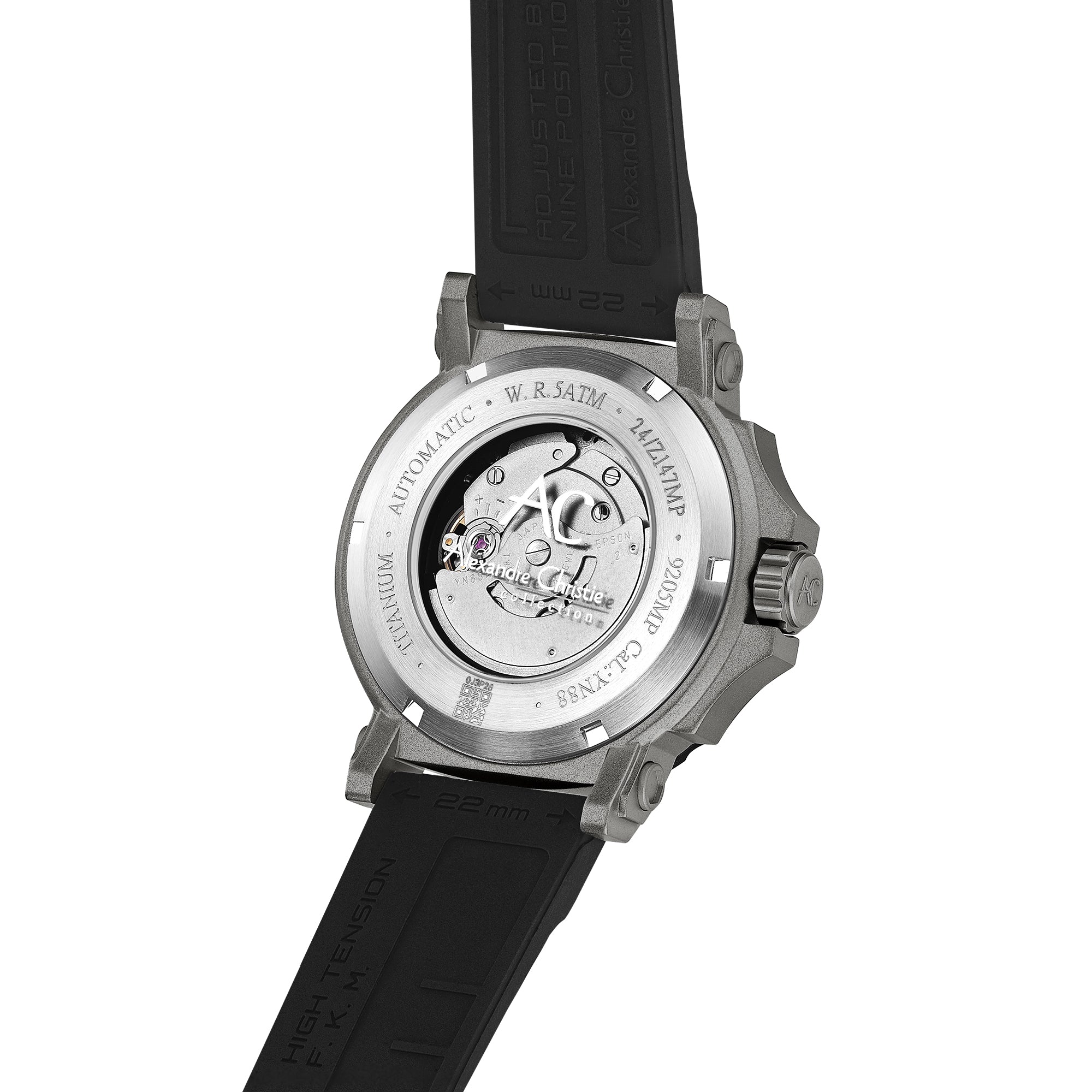 9205MPRTTBARE Men's Power Reserve Automatic Watch 44mm