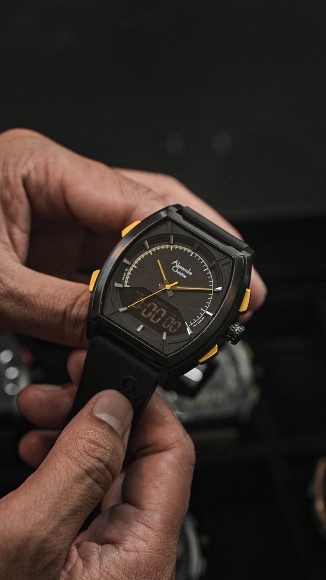 9390MHRIPBAYL Men's Analog-Digital Quartz Watch 43mm