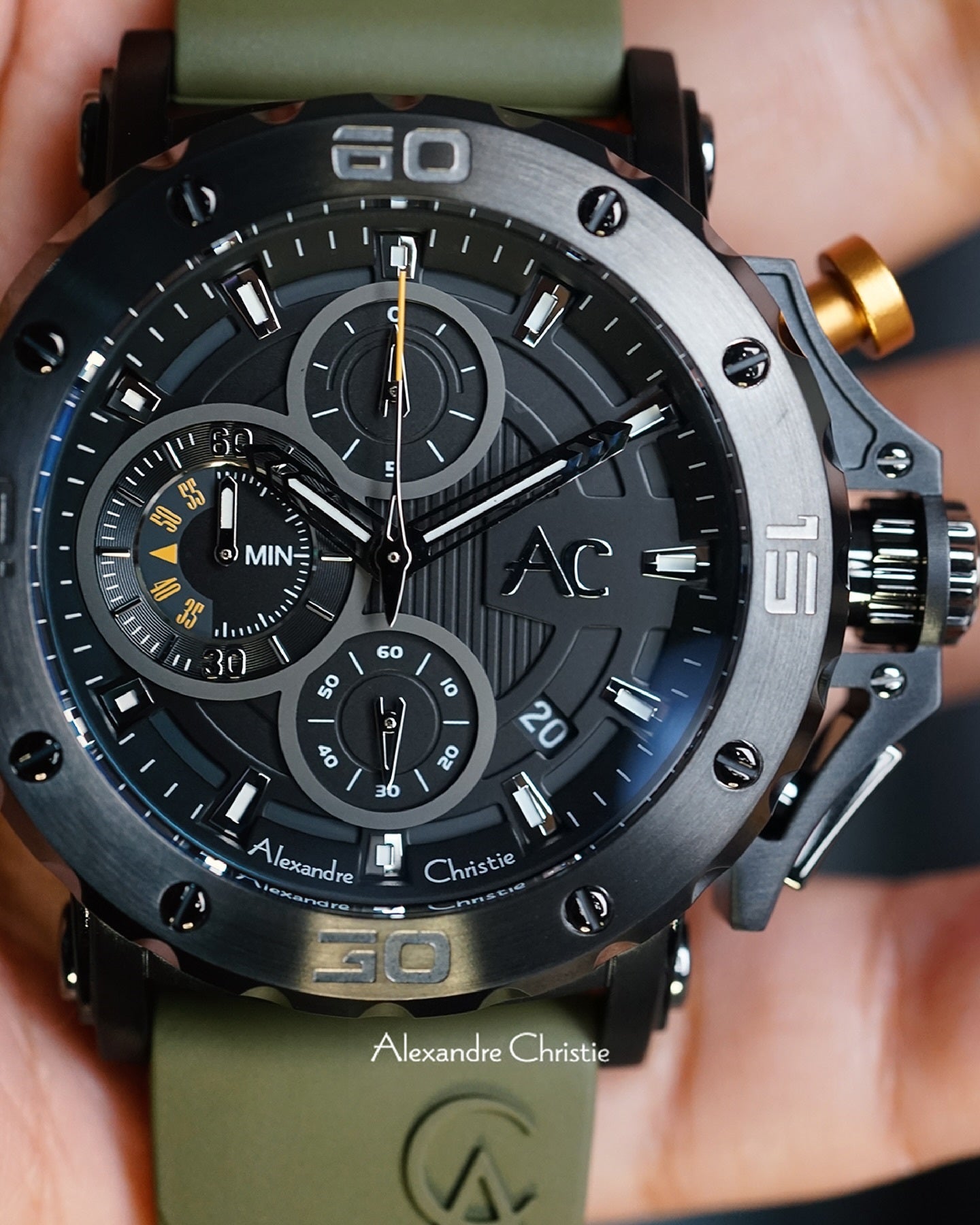 9601GCRIPGNYL Men's Chronograph Quartz Watch 45mm