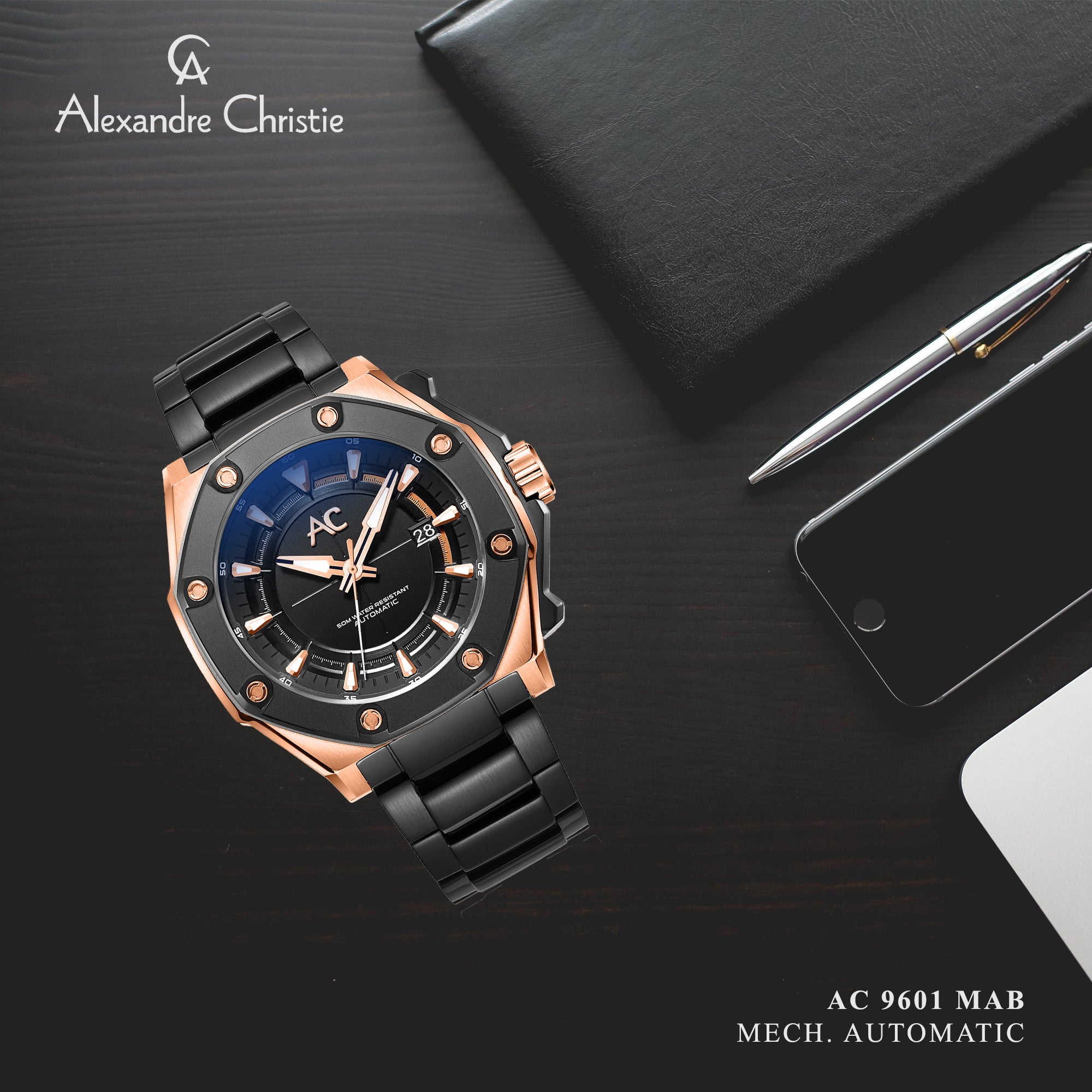 9601MABBRBA Men's Classic Automatic Watch 47mm