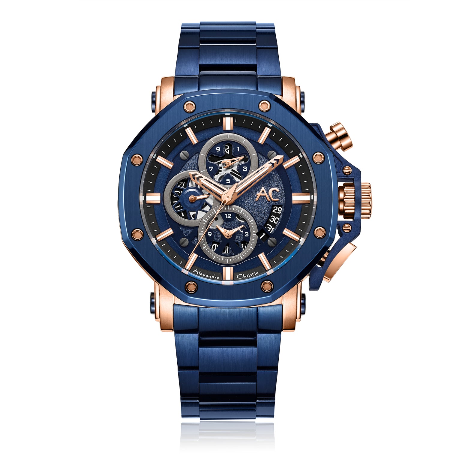 9603MCBURBU Men's Chronograph Quartz Watch 44mm