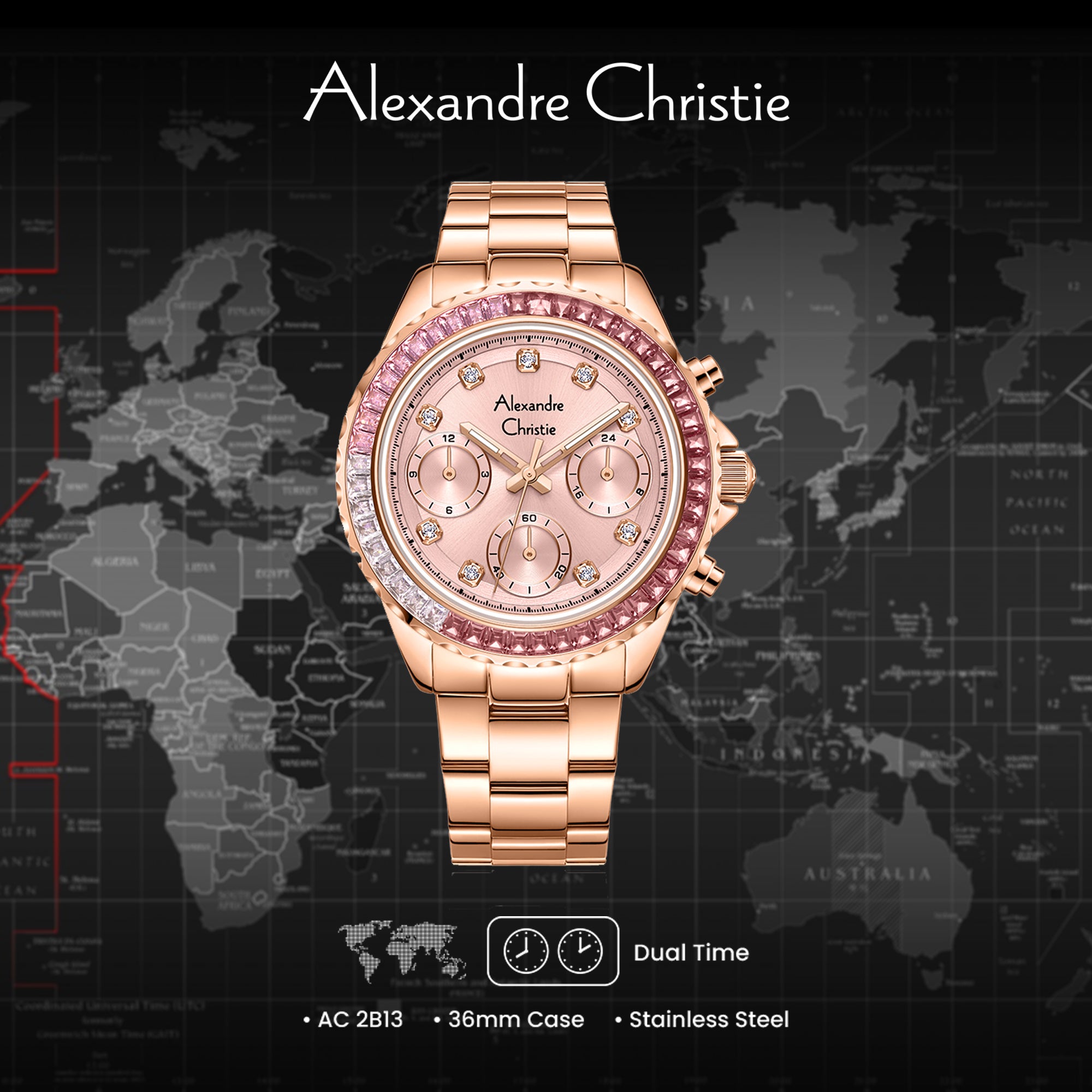 2B13BFBRGPN Women's Multi-function Quartz Watch 36mm