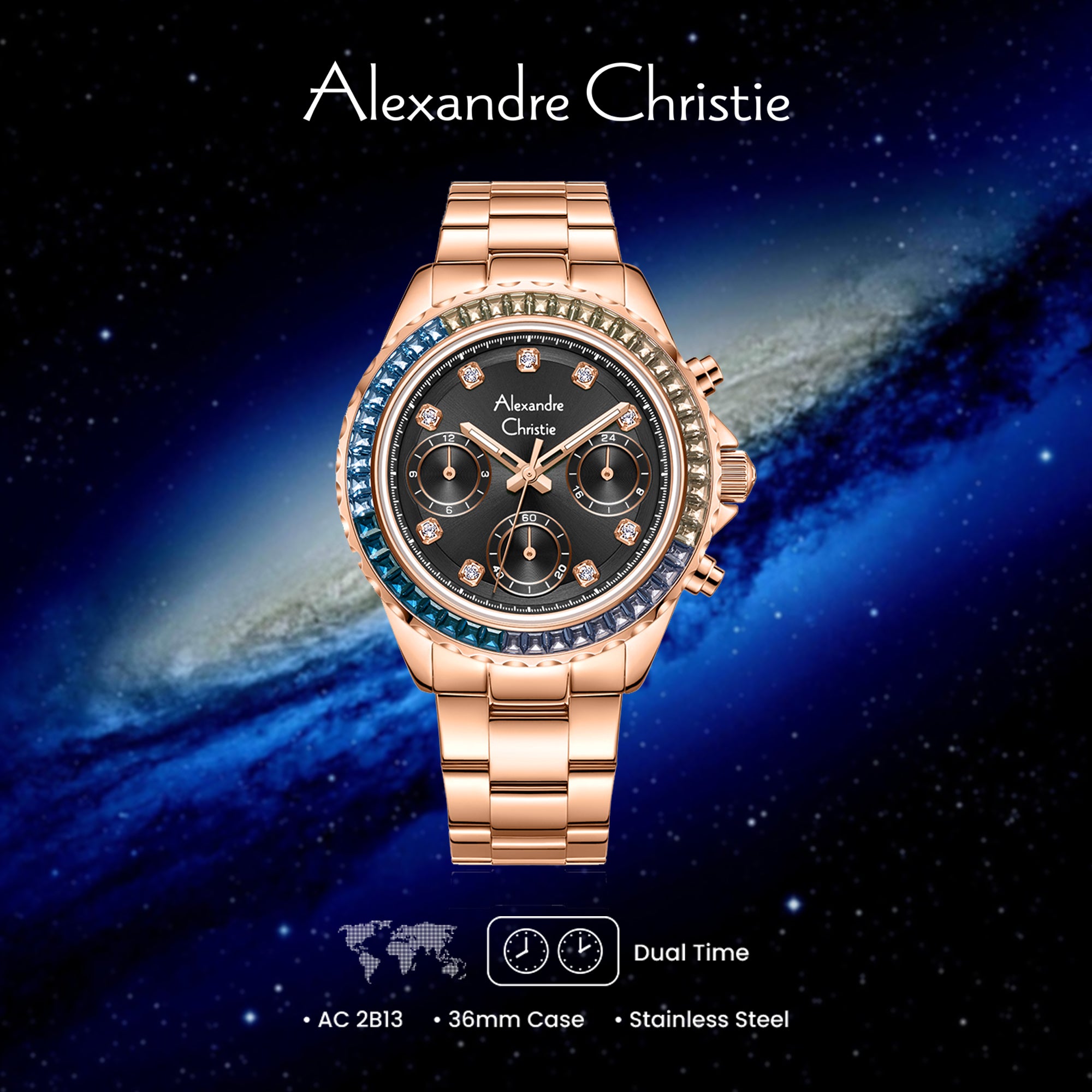 2B13BFBRGDG Women's Multi-function Quartz Watch 36mm