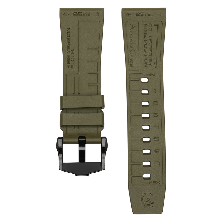 ACR26IPGN-V1 FKM Rubber Strap 26mm
