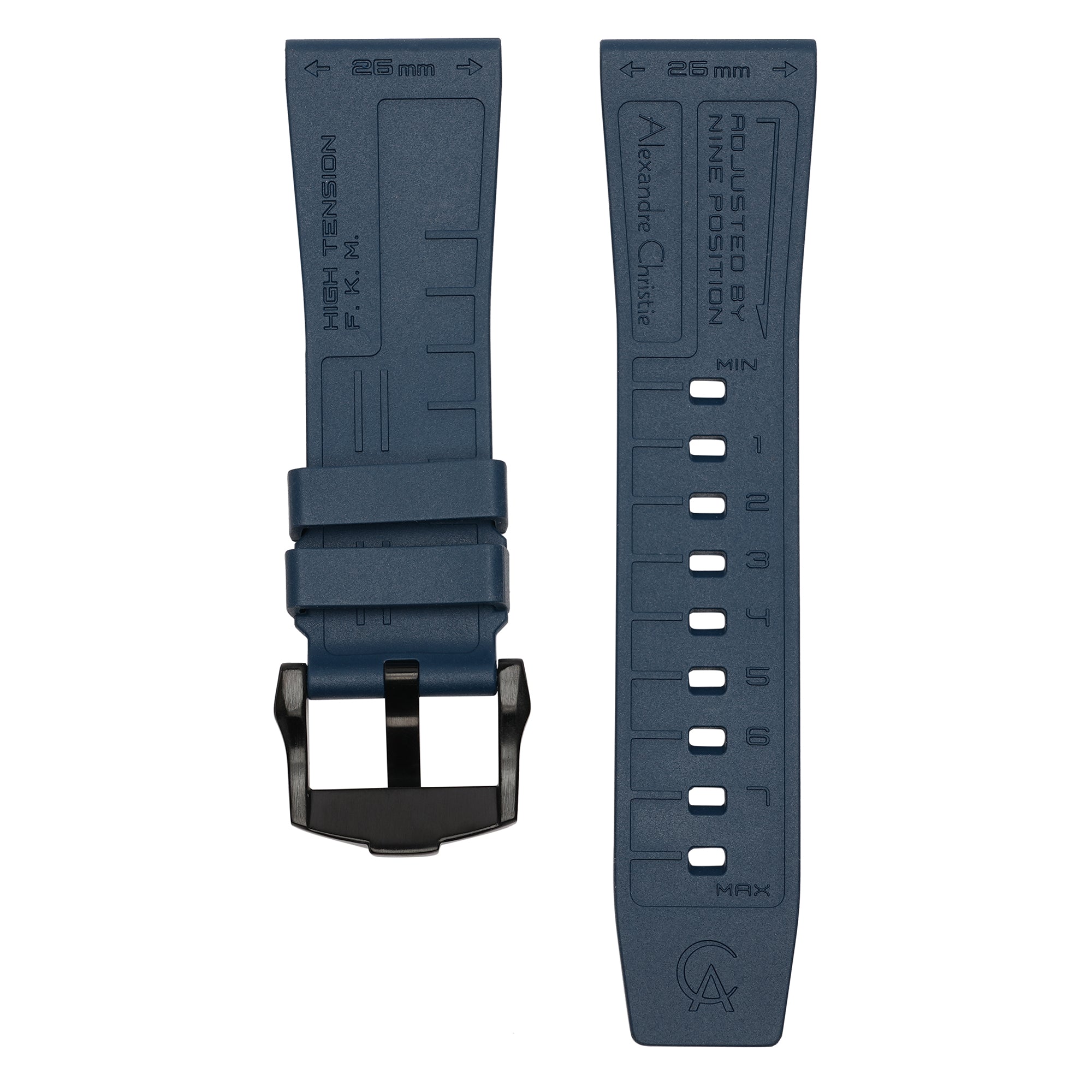 ACR26IPBU-V1 FKM Rubber Strap 26mm