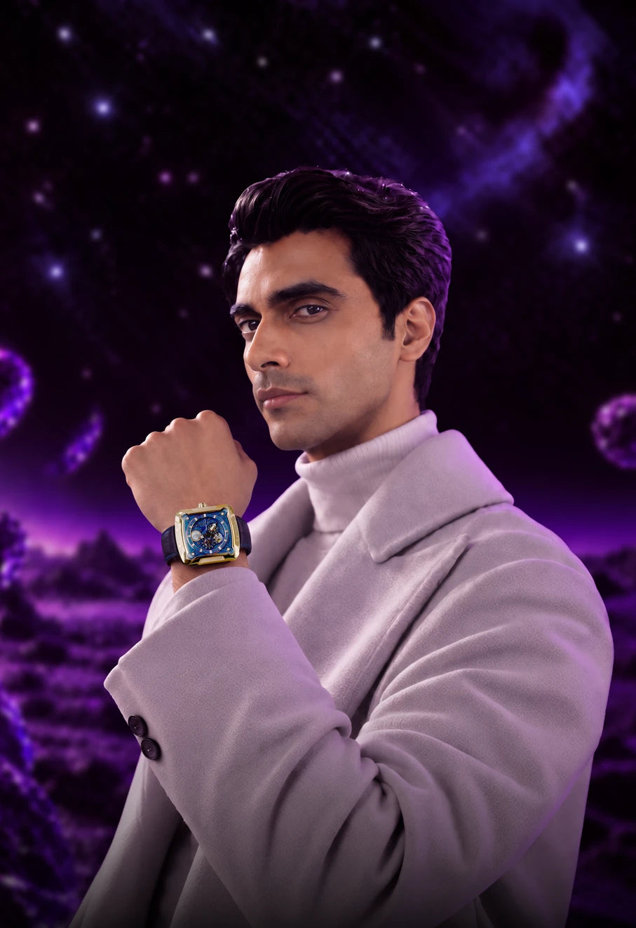 Cosmic Blue on the wrist