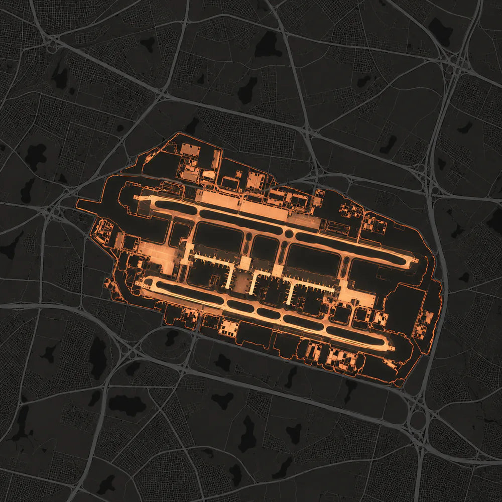 Map of Rajiv Gandhi International Airport