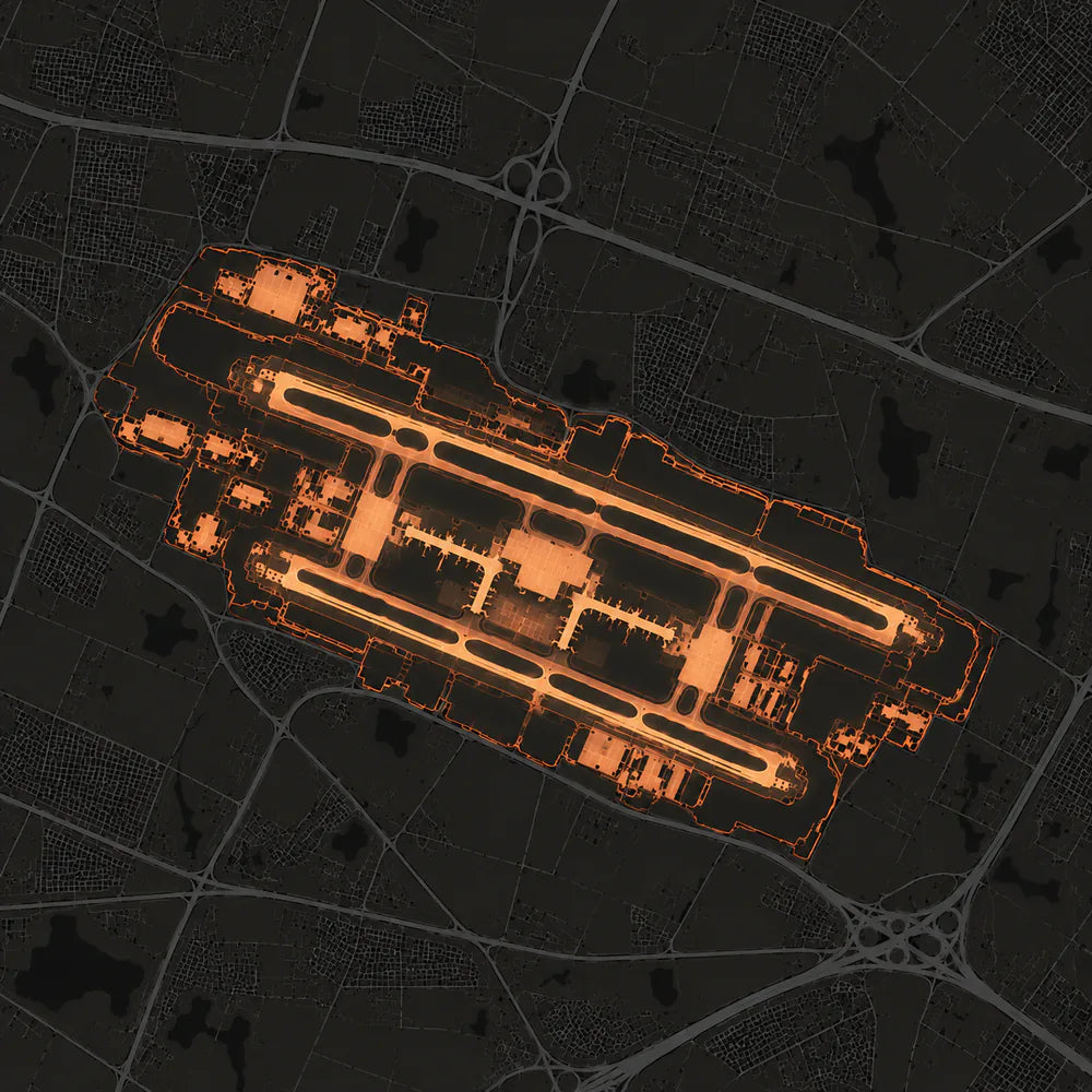 Map of Chaudhary Charan Singh International Airport