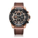 AC 6506 MCL Chronograph Watch For Men - Rose Gold Brown