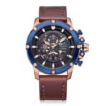 AC 6564 MCL Chronograph For Men - Rose Gold Blue