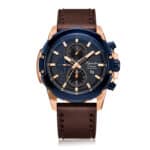 AC 6583 MCL Chronograph Watch For Men - Rose Gold Blue