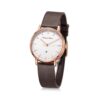 AC 8420 LDL Sleek Analog Watch For Women - Rose Gold White