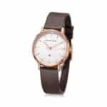 AC 8420 LDL Sleek Analog Watch For Women - Rose Gold White