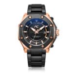 AC 9601 MAB Mech Automatic Watch For Men - Signature Black & Rose Gold