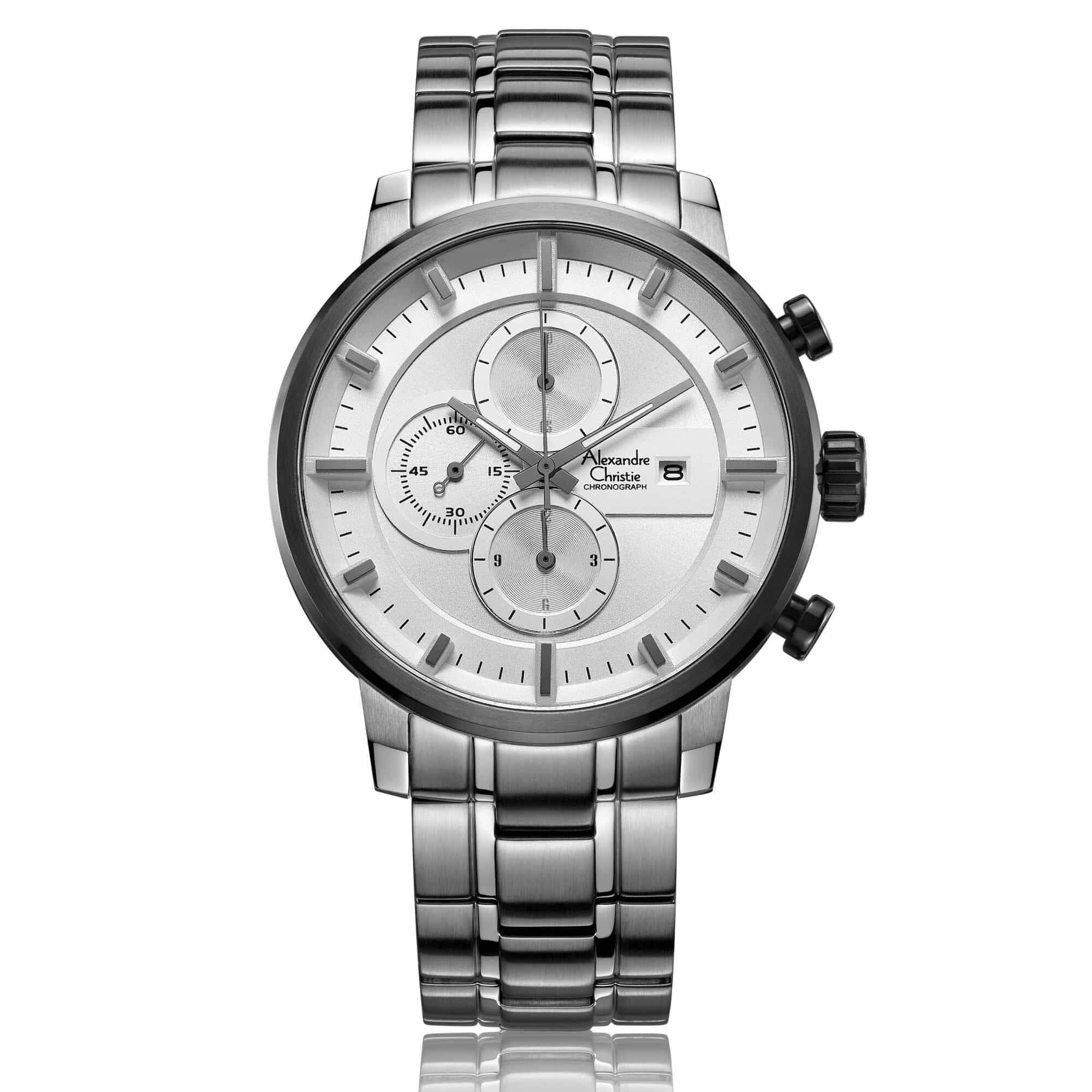 AC 6323 MCB Chronograph Watch For Men - Silver