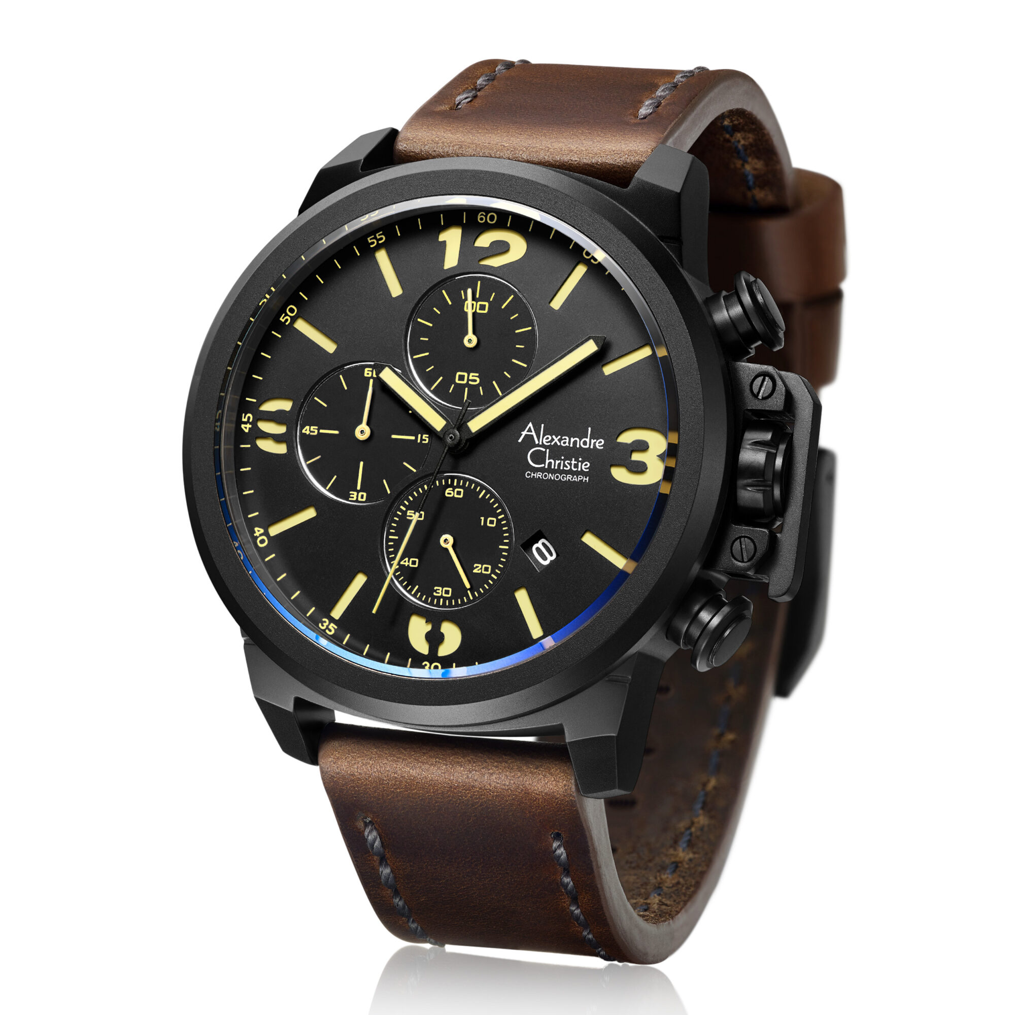 AC 6280 MCL Chronograph Watch For Men – Black Brown